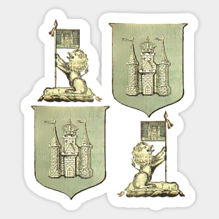 standard coat of arms genealogy Sticker